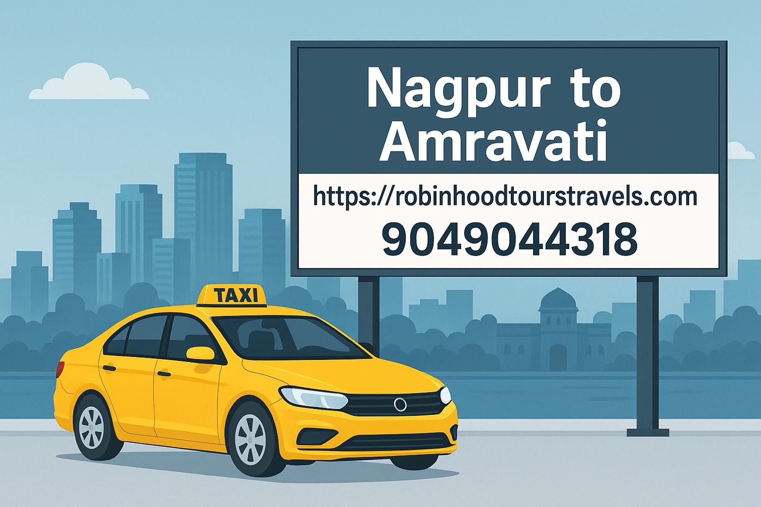 Nagpur to Amravati One Way Cab