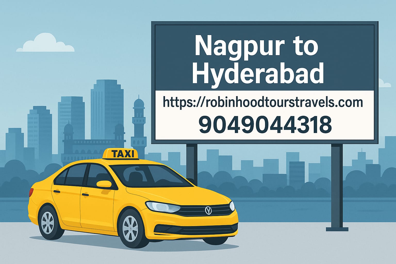 Nagpur to Hyderabad Taxi Booking
