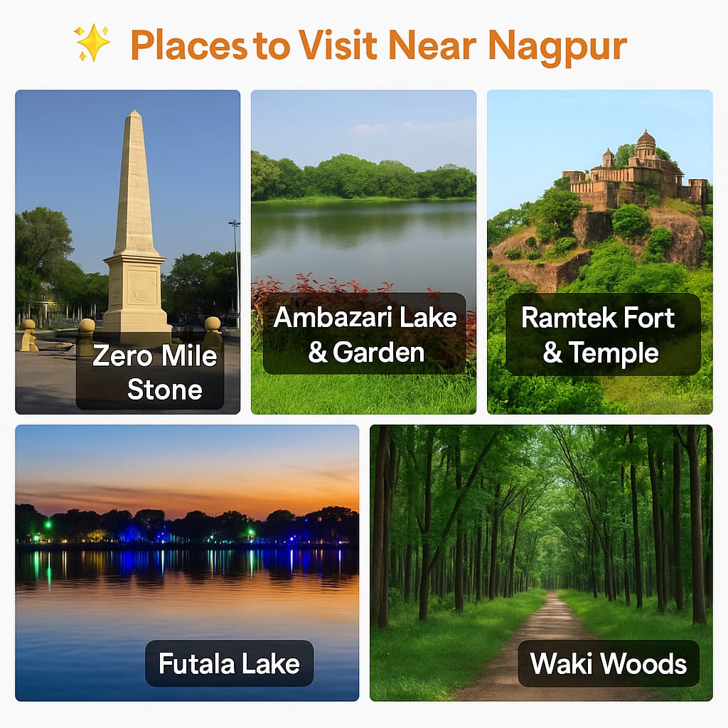 Top tourist places to visit in Nagpur by affordable taxi service