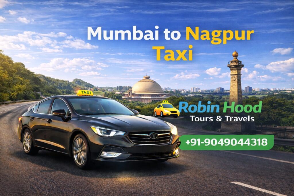 Mumbai to Nagpur taxi service with comfortable cars and experienced drivers