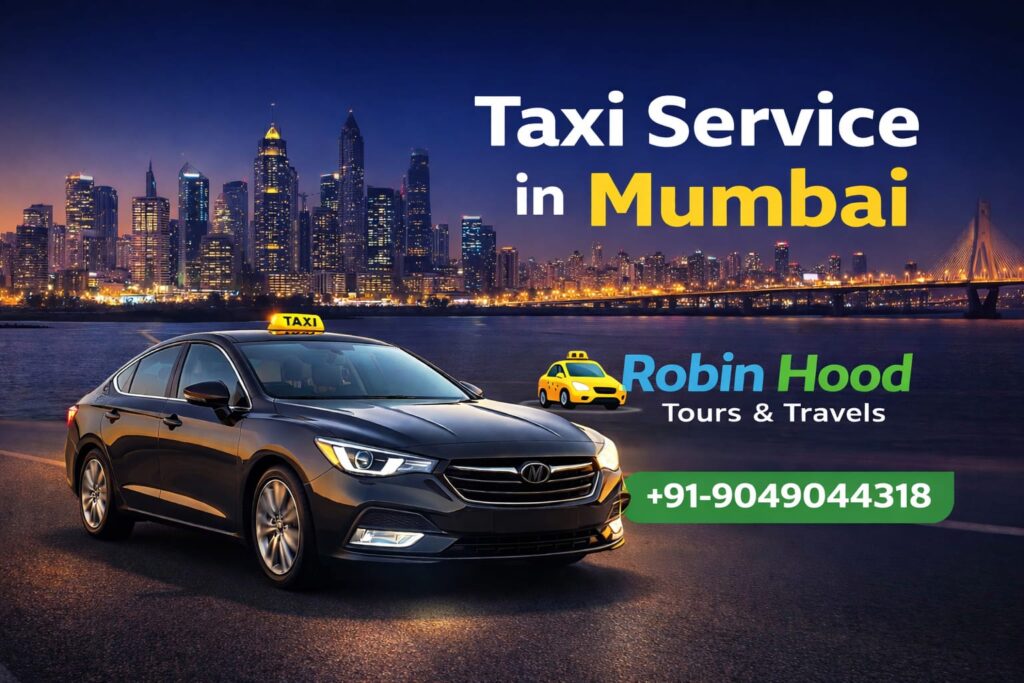 Taxi service in Mumbai with clean car and professional driver